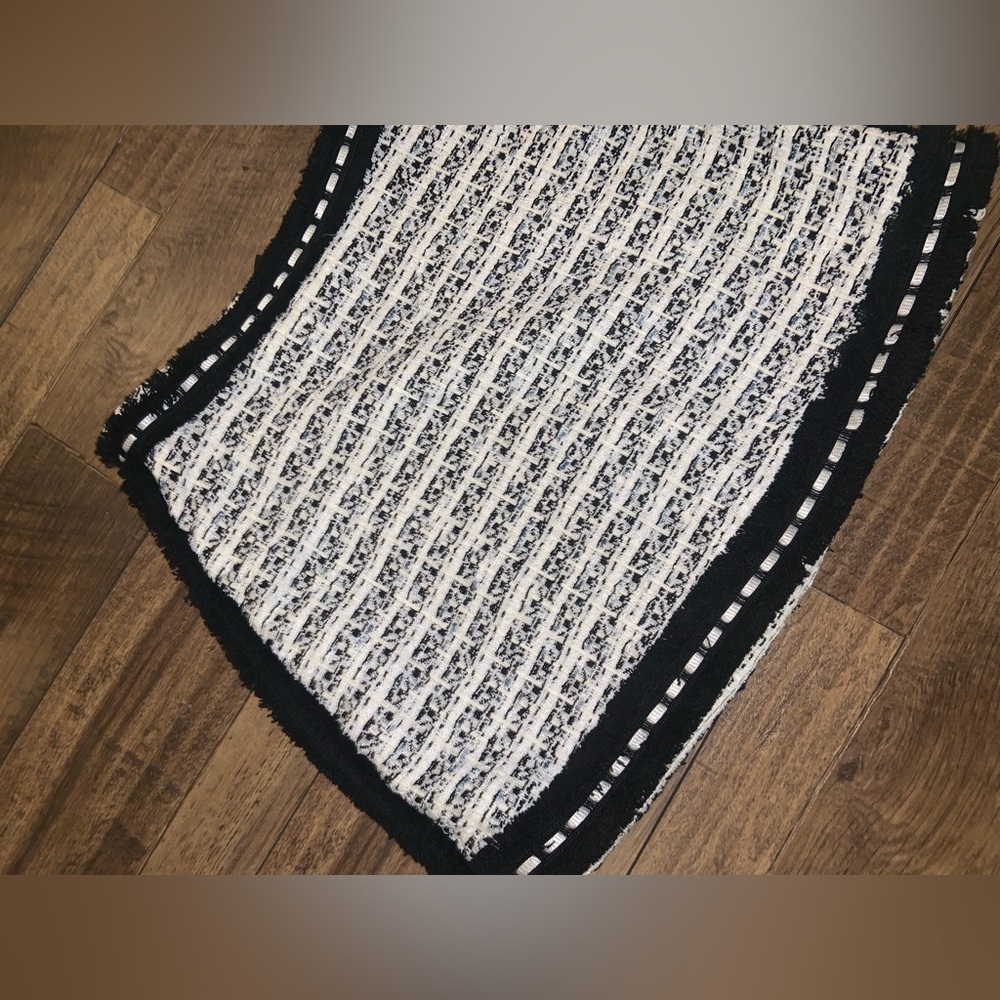 Alexis black white tweed skirt revolve classic winter boho designer casual $300 - Picture 8 of 9